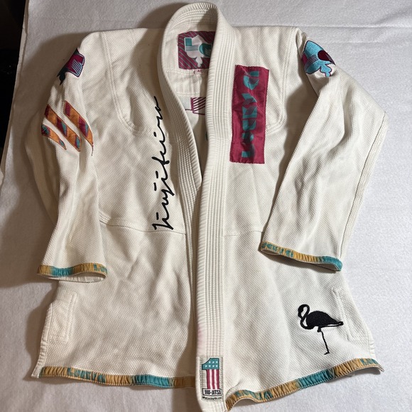 Lucky Gi Brazilian Jiu Jitsu A1 BJJ Kimono TOP ONLY Atos Miami Vice - Picture 1 of 7